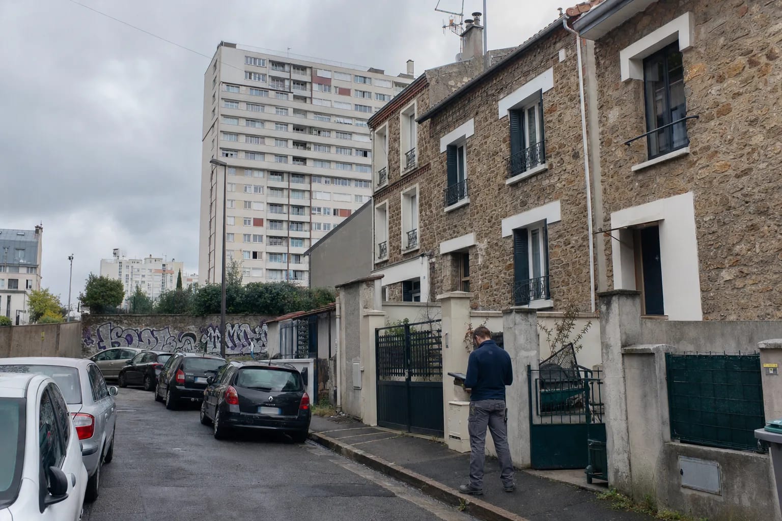 Immeuble de copropriété en béton des années 1960